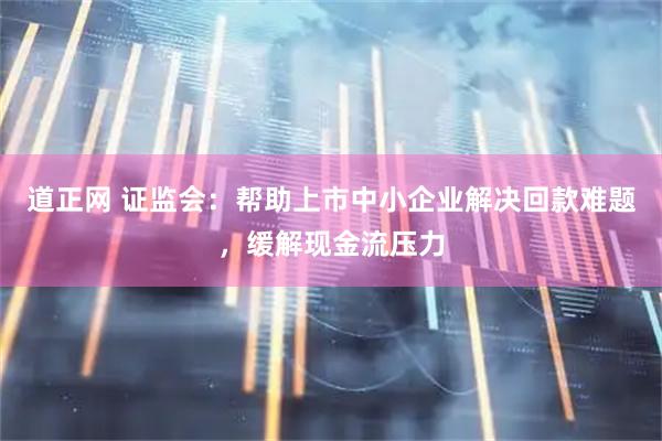 道正网 证监会：帮助上市中小企业解决回款难题，缓解现金流压力