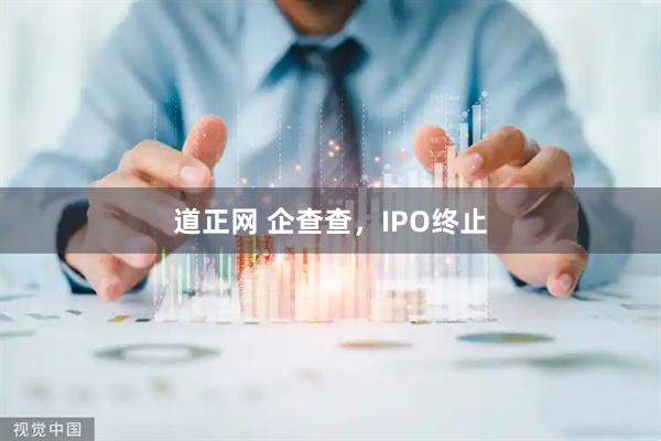 道正网 企查查，IPO终止